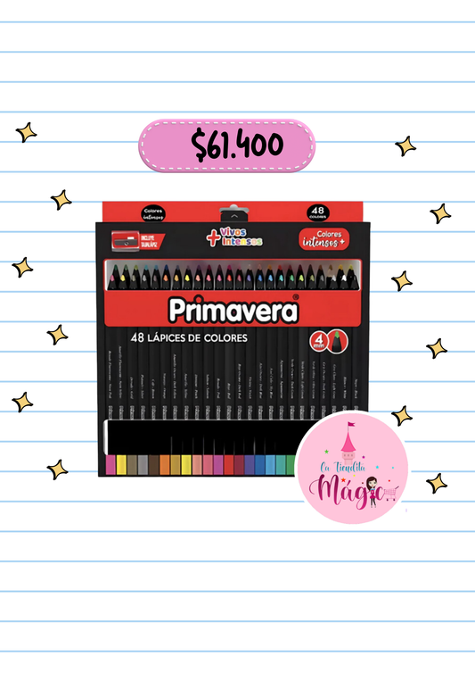 Caja Color Primavera Black X48 Unds Unipunta