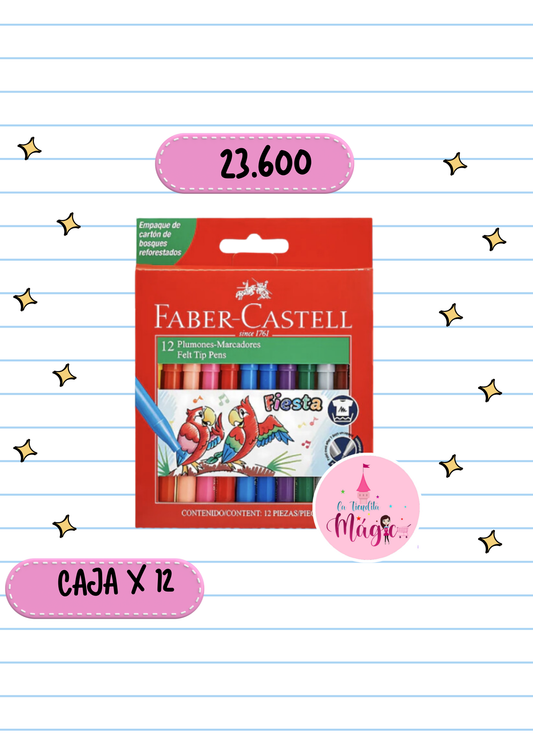 Plumon Faber Castell X12 Unds