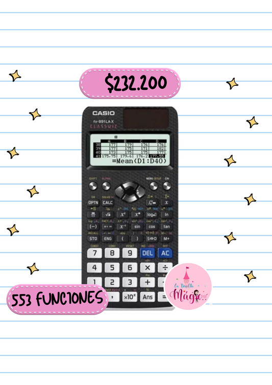 Casio Calculadora 570lax 553 Funciones Bateria Aaa