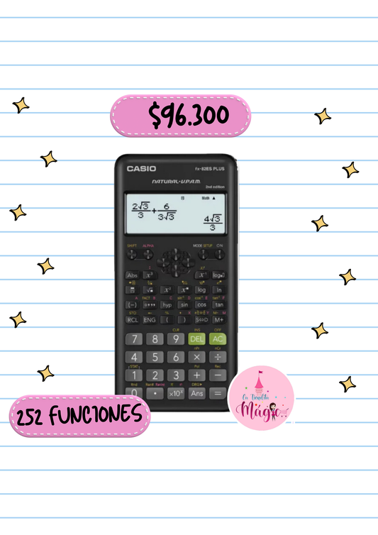 Calculadora Casio Cientifica 350 Es Plus 252 Funciones Bateria Reloj